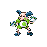 Shiny Mr. Mime as it appears in Brilliant Diamond & Shining Pearl