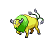 Shiny Tauros as it appears in Scarlet & Violet