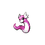 Shiny Dratini as it appears in Brilliant Diamond & Shining Pearl