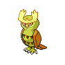 Shiny Noctowl as it appears in Sword & Shield