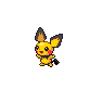Shiny Pichu as it appears in Brilliant Diamond & Shining Pearl
