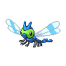 Shiny Yanma as it appears in Scarlet & Violet