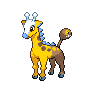 Shiny Girafarig as it appears in Brilliant Diamond & Shining Pearl