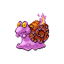 Shiny Magcargo as it appears in Brilliant Diamond & Shining Pearl