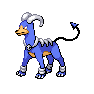 Shiny Houndoom as it appears in Brilliant Diamond & Shining Pearl