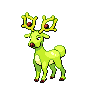 Shiny Stantler as it appears in Brilliant Diamond & Shining Pearl