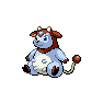 Shiny Miltank as it appears in Brilliant Diamond & Shining Pearl