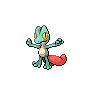 Shiny Treecko as it appears in Brilliant Diamond & Shining Pearl