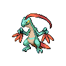 Shiny Grovyle as it appears in Brilliant Diamond & Shining Pearl