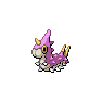 Shiny Wurmple as it appears in Brilliant Diamond & Shining Pearl