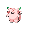 Shiny Clefable as it appears in Scarlet & Violet