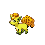 Shiny Vulpix as it appears in Sword & Shield