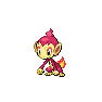 Shiny Chimchar as it appears in Scarlet & Violet