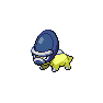 Shiny Shieldon as it appears in Scarlet & Violet