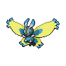 Shiny Mothim as it appears in Brilliant Diamond & Shining Pearl