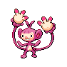 Shiny Ambipom as it appears in Scarlet & Violet