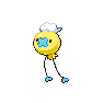 Shiny Drifloon as it appears in Brilliant Diamond & Shining Pearl