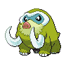 Shiny Mamoswine as it appears in Scarlet & Violet