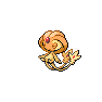 Shiny Uxie as it appears in Brilliant Diamond & Shining Pearl