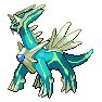 Shiny Dialga as it appears in Scarlet & Violet