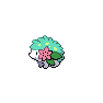 Shiny Shaymin as it appears in Scarlet & Violet