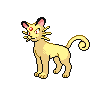 Shiny Persian as it appears in Scarlet & Violet