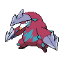 Shiny Excadrill as it appears in Scarlet & Violet