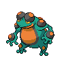 Shiny Seismitoad as it appears in Sword & Shield
