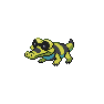 Shiny Sandile as it appears in Sword & Shield