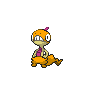 Shiny Scraggy as it appears in Scarlet & Violet