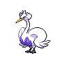Shiny Swanna as it appears in Scarlet & Violet
