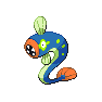 Shiny Eelektrik as it appears in Scarlet & Violet