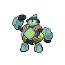 Shiny Golett as it appears in Sword & Shield