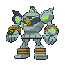 Shiny Golurk as it appears in Scarlet & Violet