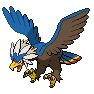Shiny Braviary as it appears in Scarlet & Violet