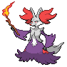 Shiny Delphox as it appears in Scarlet & Violet