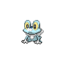 Shiny Froakie as it appears in Scarlet & Violet