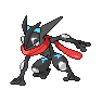 Shiny Greninja as it appears in Scarlet & Violet