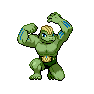 Shiny Machoke as it appears in Brilliant Diamond & Shining Pearl
