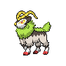 Shiny Gogoat as it appears in Scarlet & Violet