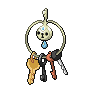Shiny Klefki as it appears in Scarlet & Violet
