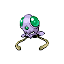Shiny Tentacool as it appears in Scarlet & Violet