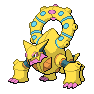 Shiny Volcanion as it appears in Sword & Shield
