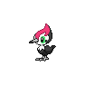 Shiny Pikipek as it appears in Scarlet & Violet
