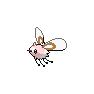 Shiny Cutiefly as it appears in Scarlet & Violet