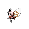 Shiny Ribombee as it appears in Scarlet & Violet