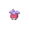 Shiny Bounsweet as it appears in Scarlet & Violet