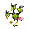Shiny Dodrio as it appears in Brilliant Diamond & Shining Pearl