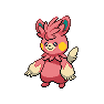Shiny Pawmot as it appears in Scarlet & Violet