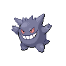 Shiny Gengar as it appears in Brilliant Diamond & Shining Pearl